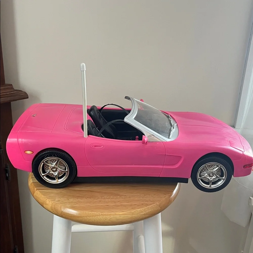 Barbie RC‎ Corvette Car Convertible 2001 Pink Mattel NO834 Nostalgia Toy Doll